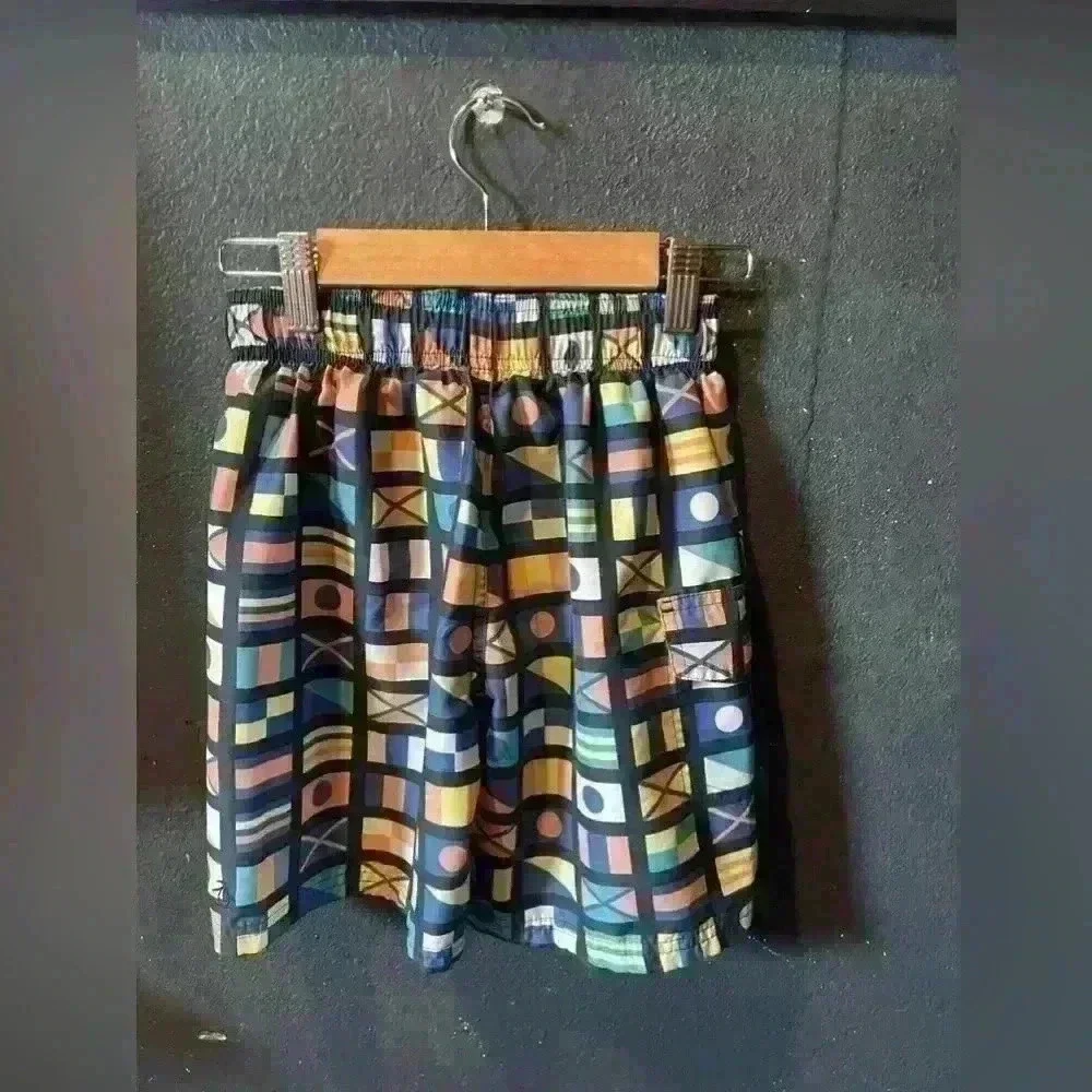 Boys Original Penguin World Flags Swim Trunks Size 5/6